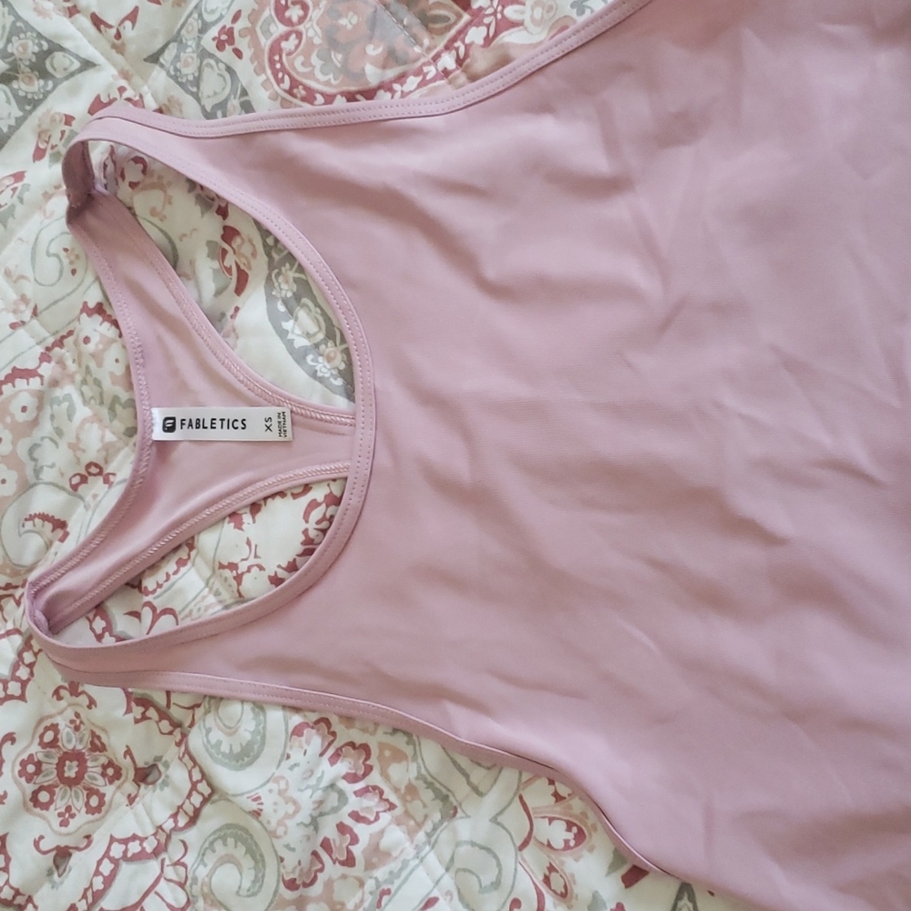 Dusty pink fabletic tank